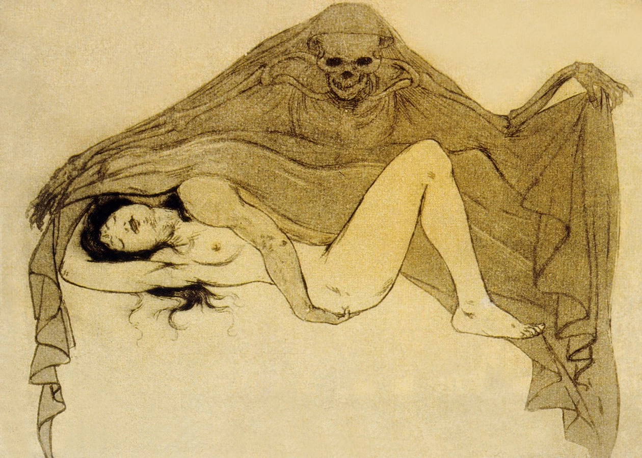Illustrazione da I fiori del male, poesie di Charles Baudelaire, 1899